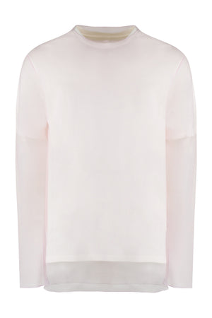 Layered cotton T-shirt-0